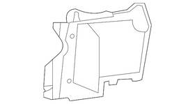 84352042 Gm Genuine Passenger Side Radiator Air Upper Baffle