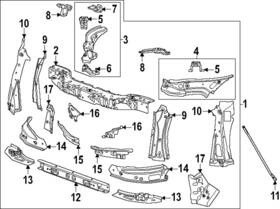 84785698 Gm Genuine Upper Tie Bar