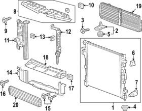 84938014 Gm Genuine Front Bumper Shutter