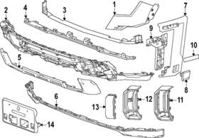 86775760 Gm Genuine Upper Deflector