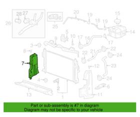 20942543 Gm Genuine Parts Cadillac Xts Radiator Air Seal -