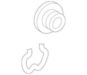 84240291 Gm Genuine Parts Fluid Cooler Pipe Connector