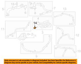 55489870 Gm Oem 19-23 Acadia Cooling Water Pump-temp Sensor