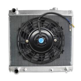 Gpi Racing 624339335321 Aluminum Radiator And Fan For 1995-2005 Suzuki Grand Vitara Sq / Jlx 2.0 2.5 V6 At