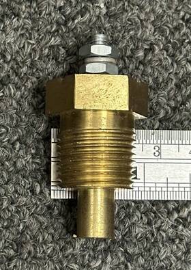 73800 Gray Marine Hot Rod / Customer Car Temperature Sending Unit With Screw Type Stud - New