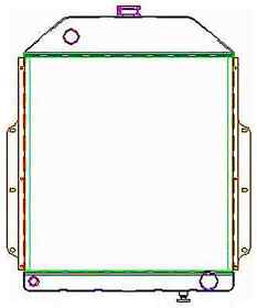 7-00143 Griffin Radiators Exact Fit Radiator 1942-1952 Ford Truck Chevy V8 Core S