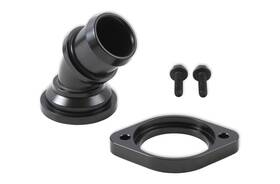 97-343 Holley Water Neck - Swivel 45 Degree Angle Black