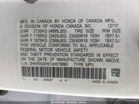1153776 Honda Used Radiator Shutter Assembly Fits 2018 Cr-v Grade A