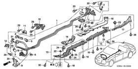 1f081-rcj-013 Honda Genuine Cover Front Motor Pdu Cable Lower