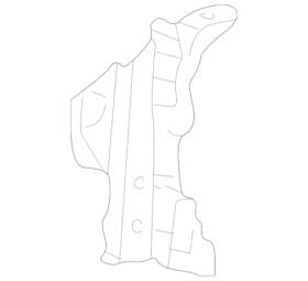 60485-s9a-a01zz Honda Genuine Stay L Front Bulkhead Side