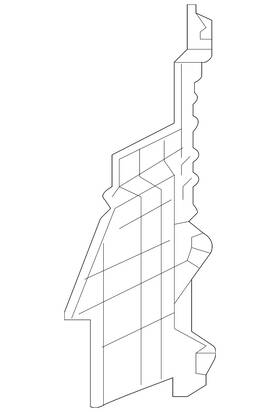 71114-sza-a00 Honda Genuine Radiator Support Air Deflector