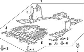 74113-3a0-a00 Honda New Oem Genuine 2023-25 Cr-v Front Shield
