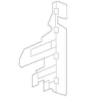 74116-tgs-a10 Honda Genuine Radiator Support Air Deflector