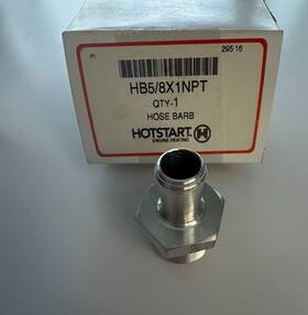 8x1npt Hotstart Hb5/8x1npt Hose Barb Nos