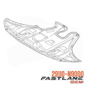 29110-n9000 Hyundai 2022-2024 Tucson Front Under-body Shield New Oem