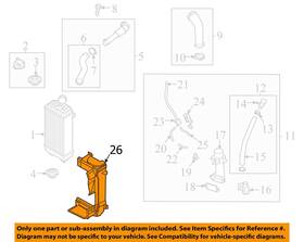 282742s330 Hyundai Oem 21-23 Santa Fe Cooling Intercooler-air Guide