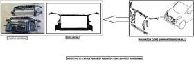 109-51413 Infiniti Radiator Core Support Fits 17-19 Qx30 3348123
