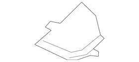 J9c7208 Jaguar Genuine Radiator Support Air Duct