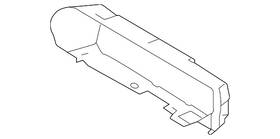 T4k8369 Jaguar Genuine Radiator Support Splash Shield