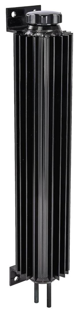 Jegs 889944110996 Finned Coolant Overflow Tank 20 Oz. Capacity Black Aluminum