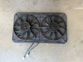 555-52118 Jegs Perfomance Products Dual Electric Fan 12 Inch Diameter 3100 Cfm