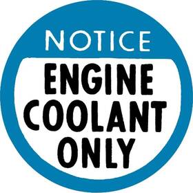 Dc470 Jor Engine Coolant Only Decal For 1978-1982 Camaro Corvette Nova Chevy/gmc Trucks Dc470 Jor Engine Coolant Only Decal For 1978-1982 Camaro Corvette Nova Chevy/gmc Trucks