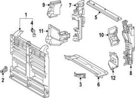16593-f0450 Lexus Genuine Radiator Support Baffle