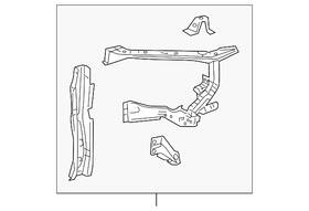 53203-0e100 Lexus Genuine Radiator Support Side Panel