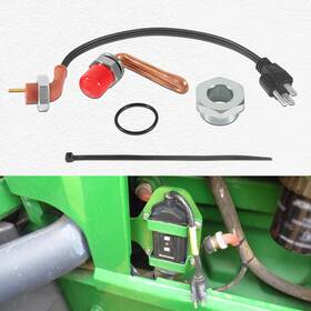 Dz102076 Luauto Re227949 Engine Coolant Heater Block Kit For John Deere