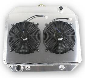 2fan Luxerad Hx59 4-row Radiator For 66-79 Ford F-series F100 F150 F250 F350 78-79 Bronco 400