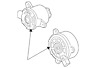 20757664 Malibu G6 Aura Gm Chevrolet Pontiac Saturn Genuine Fan Motor