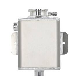 43epv8 Maxpeedingrods Universal Catch Overflow Recovery Tank 1.25 Quart Aluminum Silver