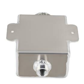 By87pn Maxpeedingrods New Universal Catch Overflow Recovery Tank 1.25 Quart Capacity Aluminum Silver