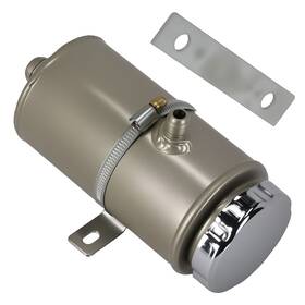 Qu68wt Maxpeedingrods Performance Power Steering Reservoir Universal Silver Aluminum Tank Container