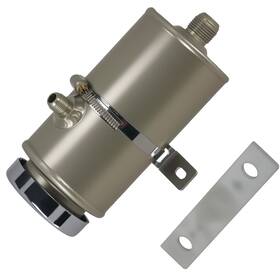 Uhds8a Maxpeedingrods Performance Power Steering Reservoir Universal Silver Aluminum Fluid Container