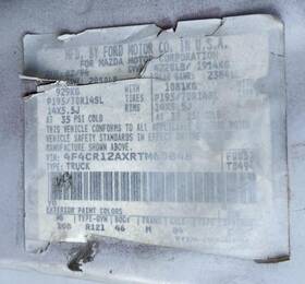 675-58987a Mazda Radiator Fits 94 B-2300 1085034