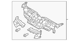 Bbn6-50-7m0c Mazda Genuine Radiator Support Air Duct