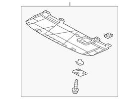 Mazda Ghp9-56-11y Genuine Radiator Support Splash Shield