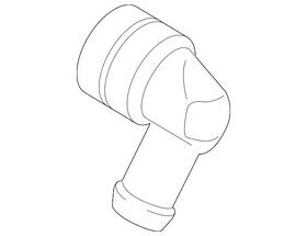 Mazda Pe13-15-296 Genuine Automatic Transmission Oil Cooler Coolant Line Fitting