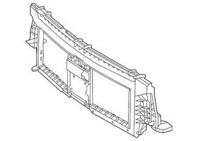 099-504-21-01 Mercedes-benz Genuine Radiator Support Panel