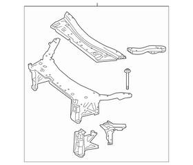 099-504-52-00 Mercedes-benz Genuine Supporting Frame
