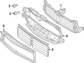 118-885-34-00-64 Mercedes-benz Genuine Radiator Support Baffle