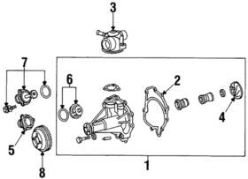 119-200-09-30 Mercedes-benz Genuine Engine Coolant Inlet Flange
