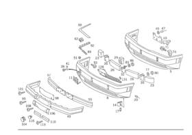 124-880-23-36 Mercedes-benz Genuine Guide Screen