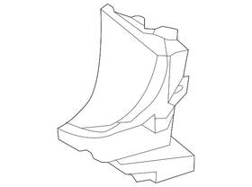 166-505-04-30 Mercedes-benz Genuine Air Duct