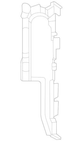 167-505-37-00 Mercedes-benz Genuine Air Duct Segment