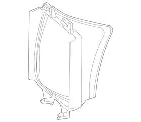 167-505-47-00 Mercedes-benz Genuine Air Duct Segment