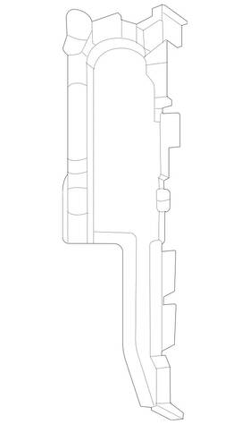 167-505-49-00 Mercedes-benz Genuine Air Duct Segment