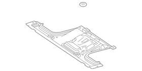167-524-18-00 Mercedes-benz Genuine Radiator Support Splash Shield