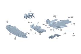 172-520-20-23-64 Mercedes-benz Genuine Noise Capsule